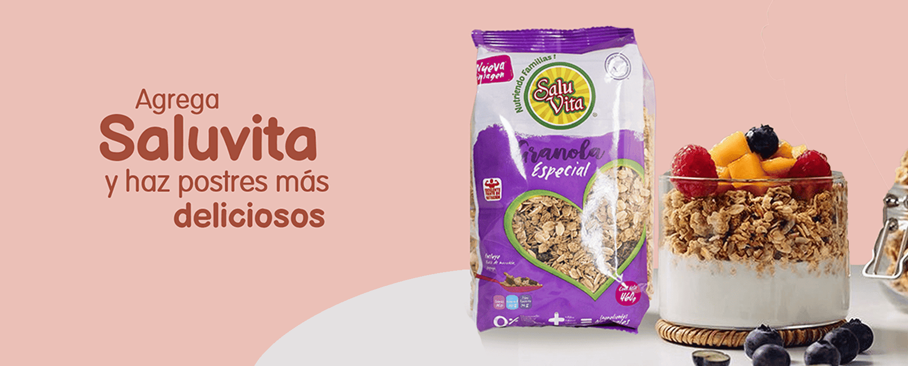 Granola con frutas